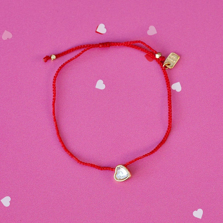 Heart Bead Gold Dainty Bracelet