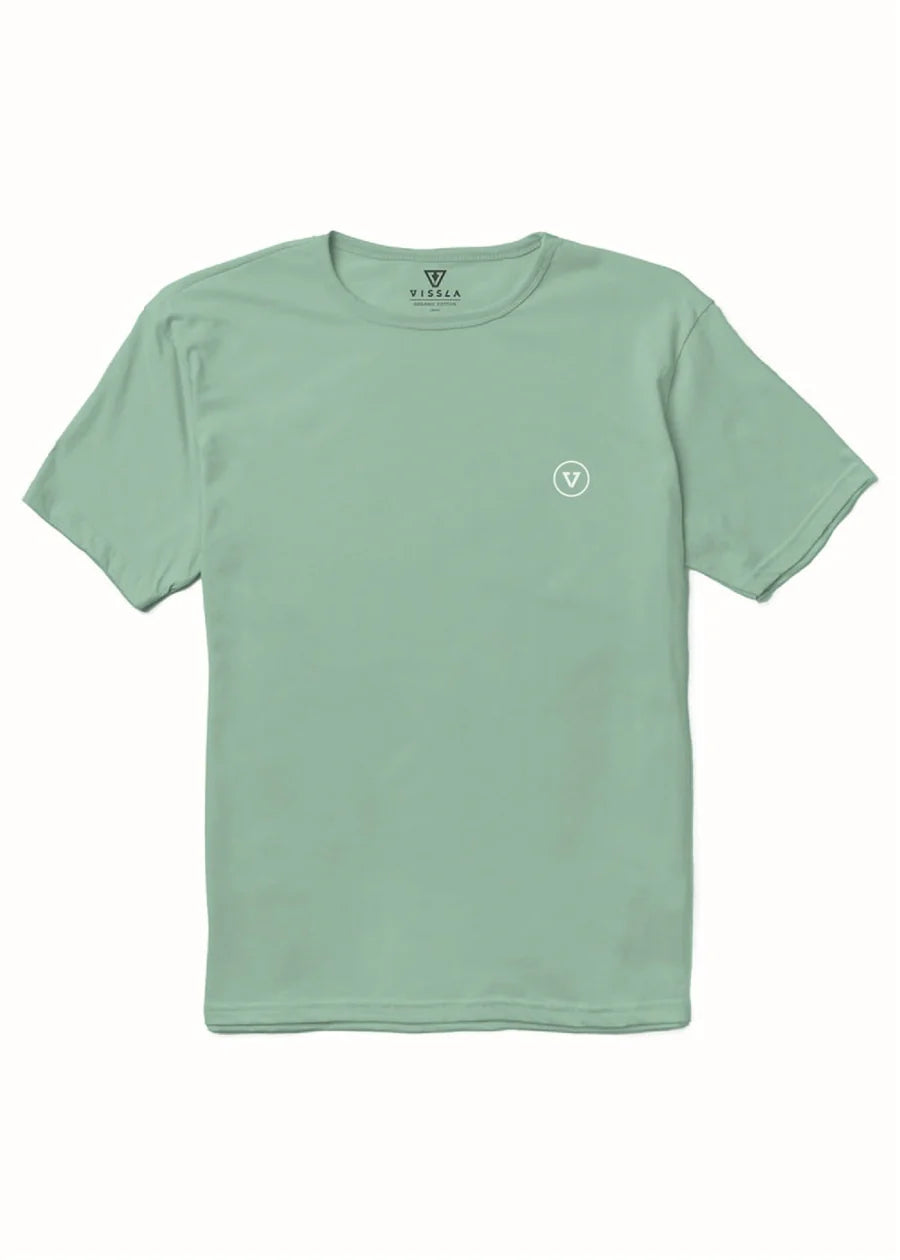 Vissla Men’s Coastliner Organic Tee - Jade 1