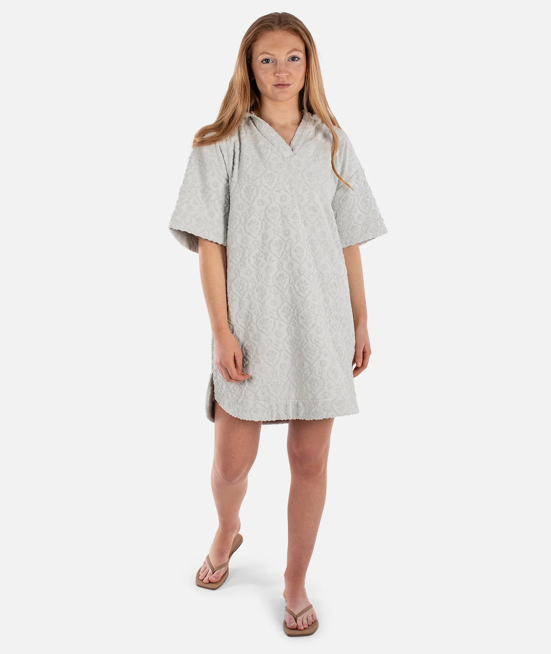 Jetty Women’s Cornwall Jacquard Terry Dress - Fog 