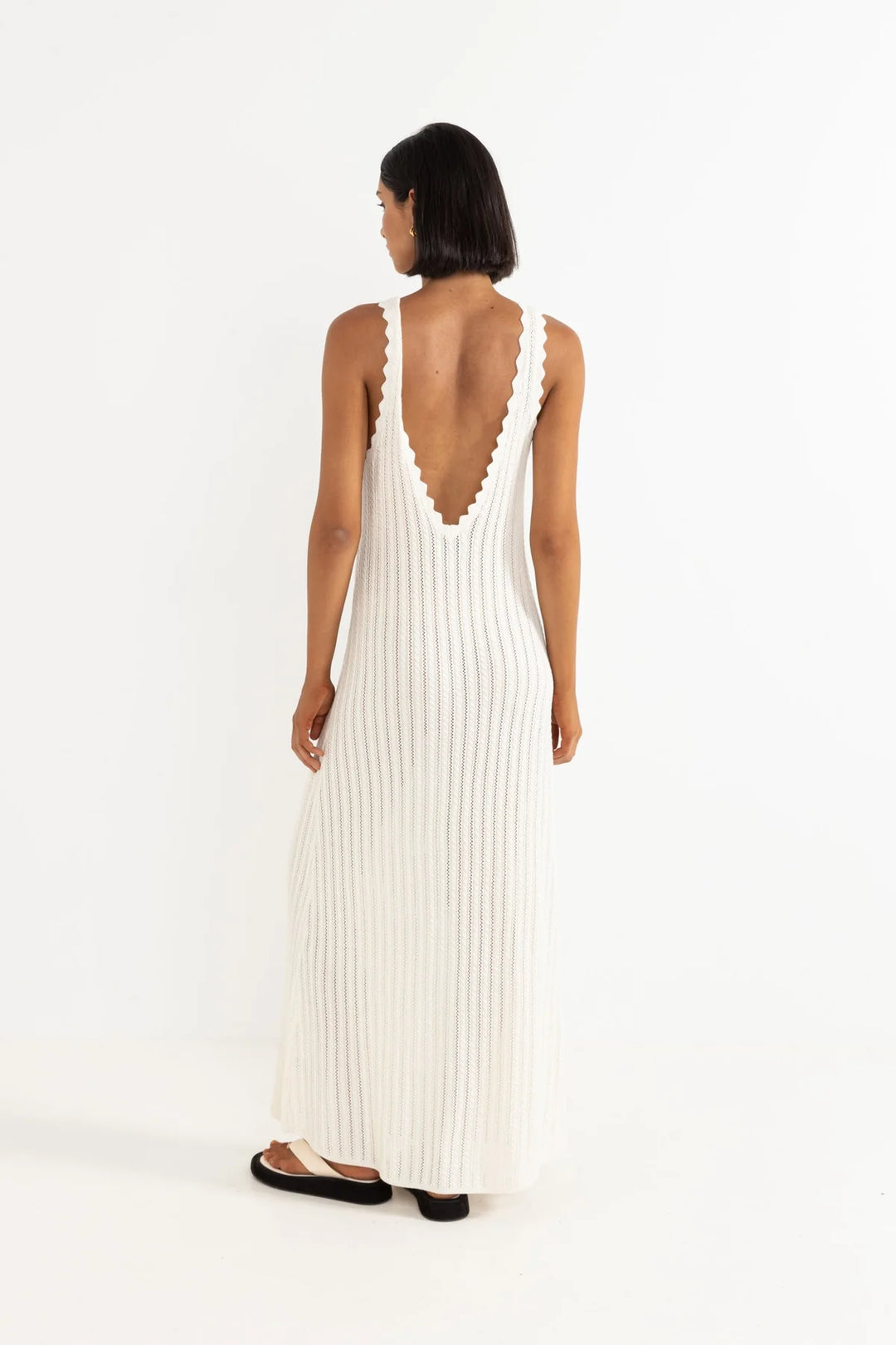 Rhythm Women's Scallop Knit Dress SoHa Surf Shop Rhythm Women's Scallop Knit Dress SoHa Surf Shop