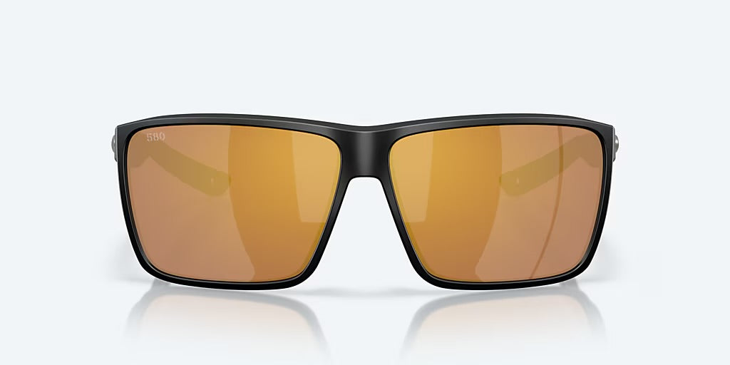Costa Rincon II 580G Sunglasses - Matte Black/Gold Mirror 1