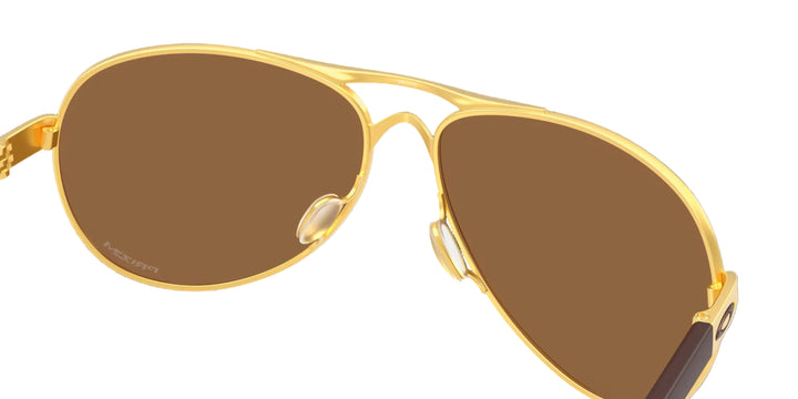 Oakley Feedback Satin Gold Prizm Bronze Sunglasses