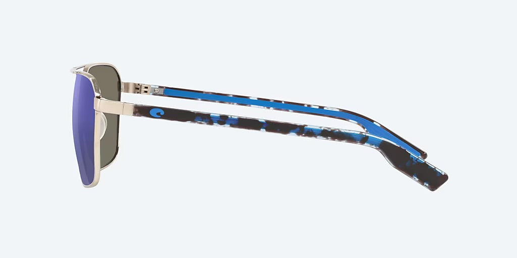 Costa Wader 580G Sunglasses - Brushed Silver/Blue Mirror 2