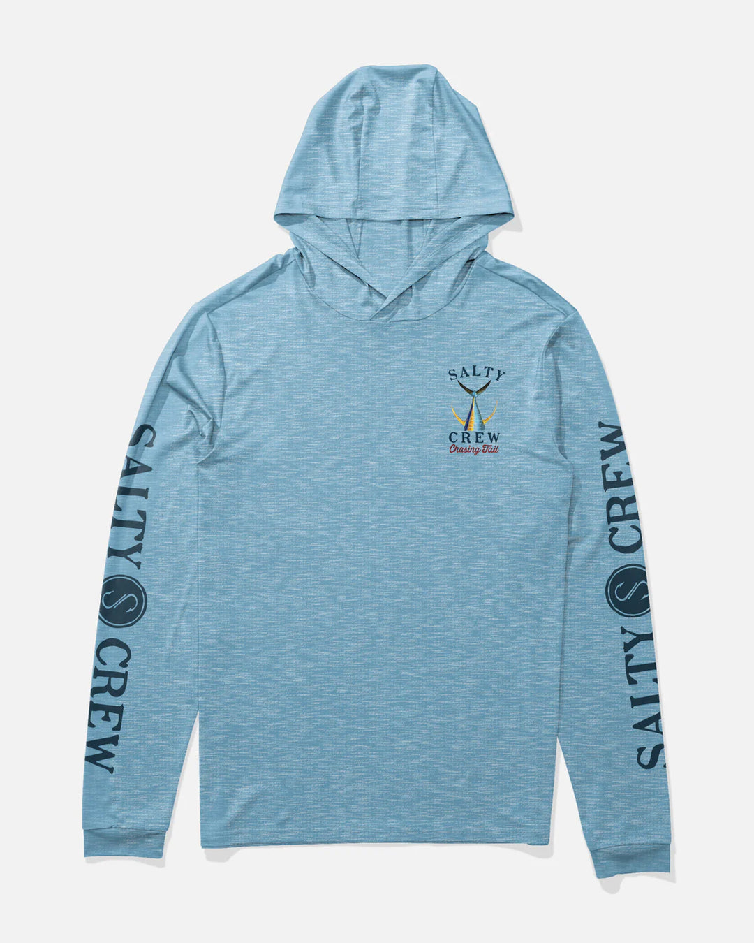 Salty Crew Men's Tailed Hood Sunshirt - Blue Heather 