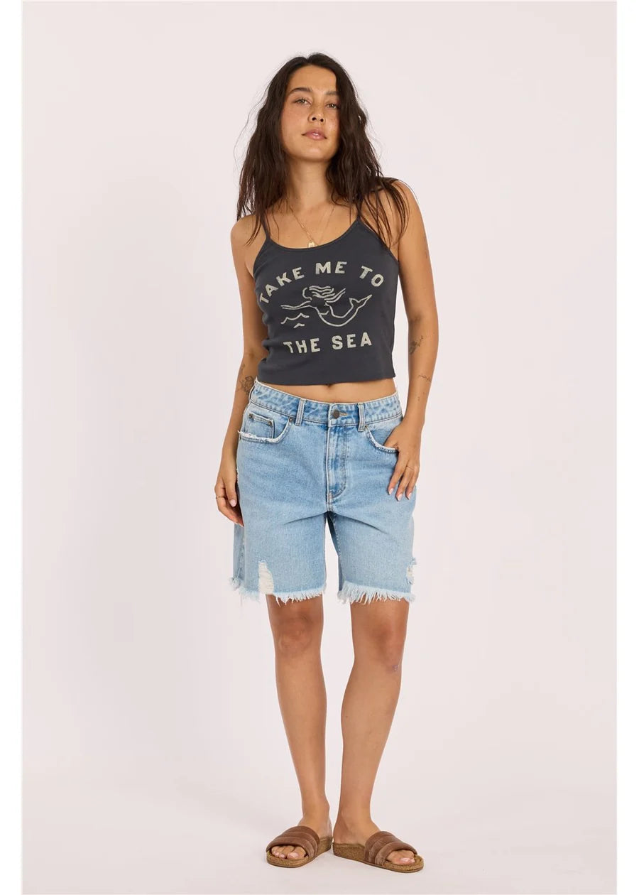Sisstr Women’s Surfside Knit Tank - Vintage Black