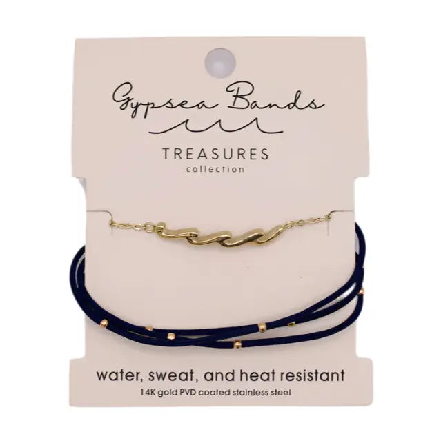 Gypsea Bands 14K Gold Bracelet Set - Wave
