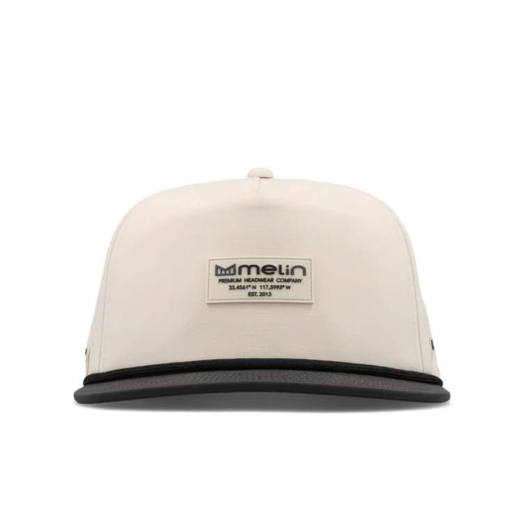 Melin Coronado Brick Hydro Performance Hat - Moonbeam/Pirate Black 1