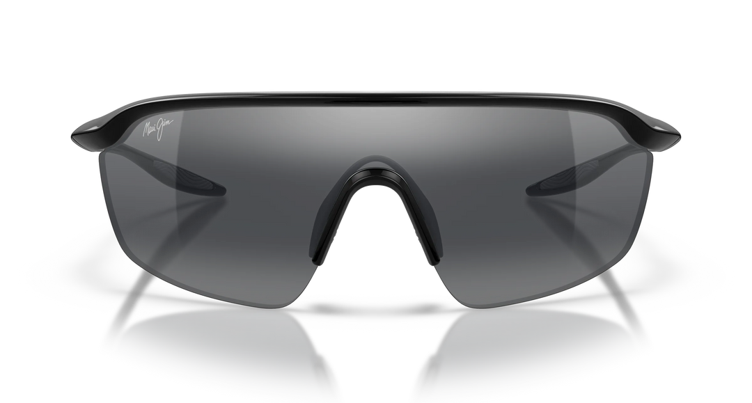 Maui Jim Miona Polarized Sunglasses - Shiny Black/Neutral Grey 
