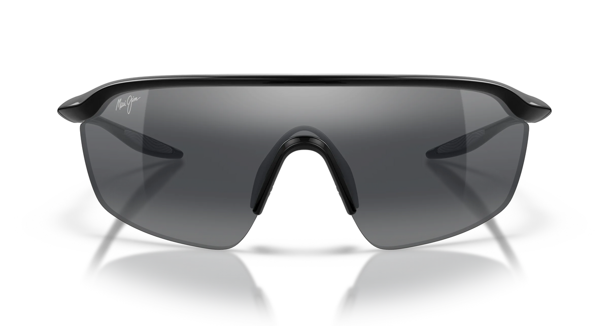 Maui Jim Miona Polarized Sunglasses - Shiny Black/Neutral Grey 