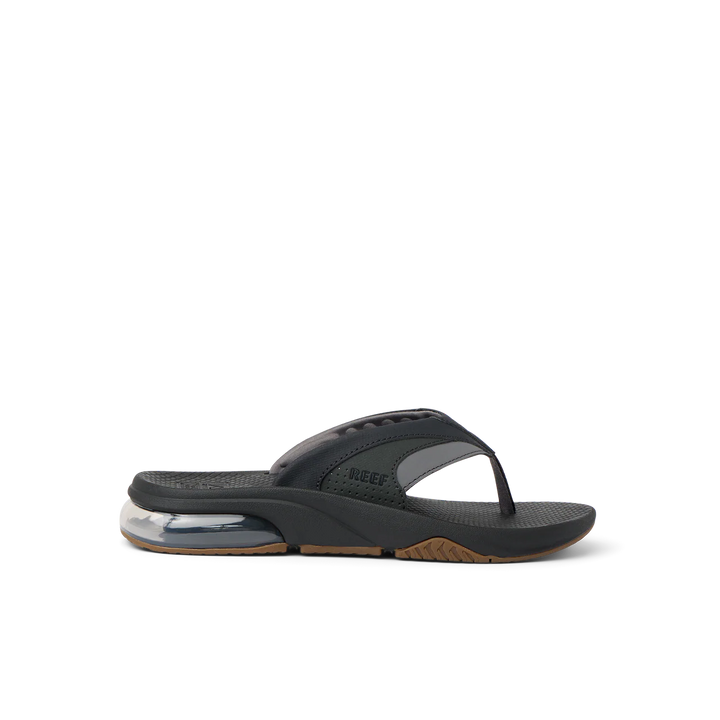Reef Men’s Fanning + Sandal - Black/Gum 6