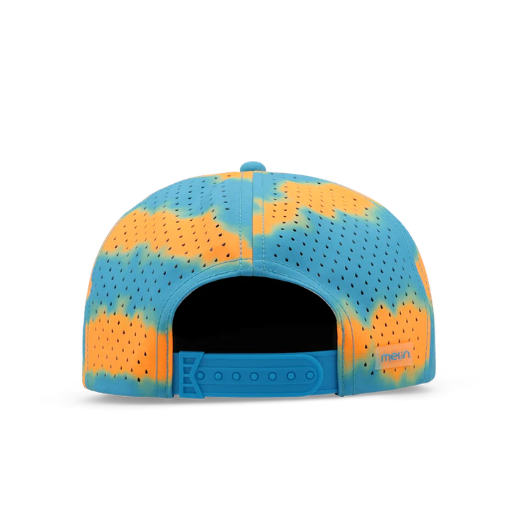 Melin Coronado Neon Tie Dye Hydro Performance Hat - Turquoise 3