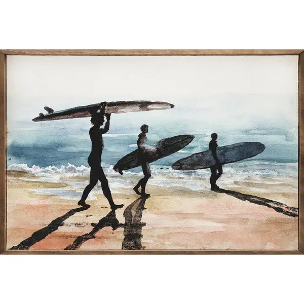 Surfer's On the Beach