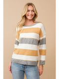 Soft Knit Color Block Sweater