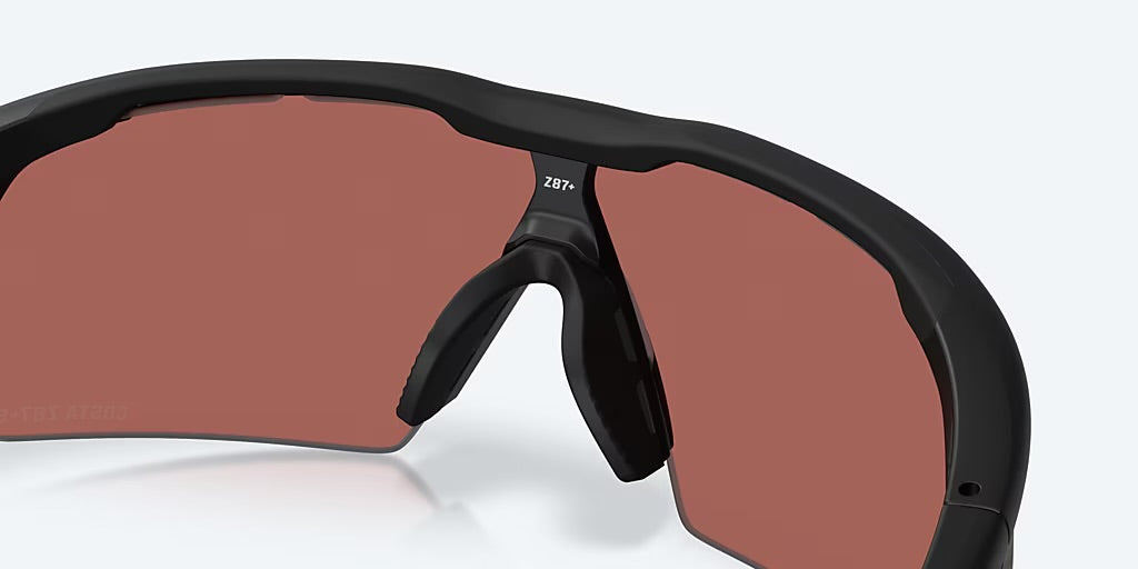 Costa Pilothouse Pro 580P Sunglasses - Matte Black/Gold Mirror   6