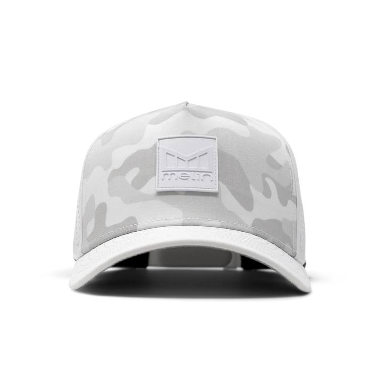 Melin Odysea Stacked Hydro Performance Hat  White Camo 1
