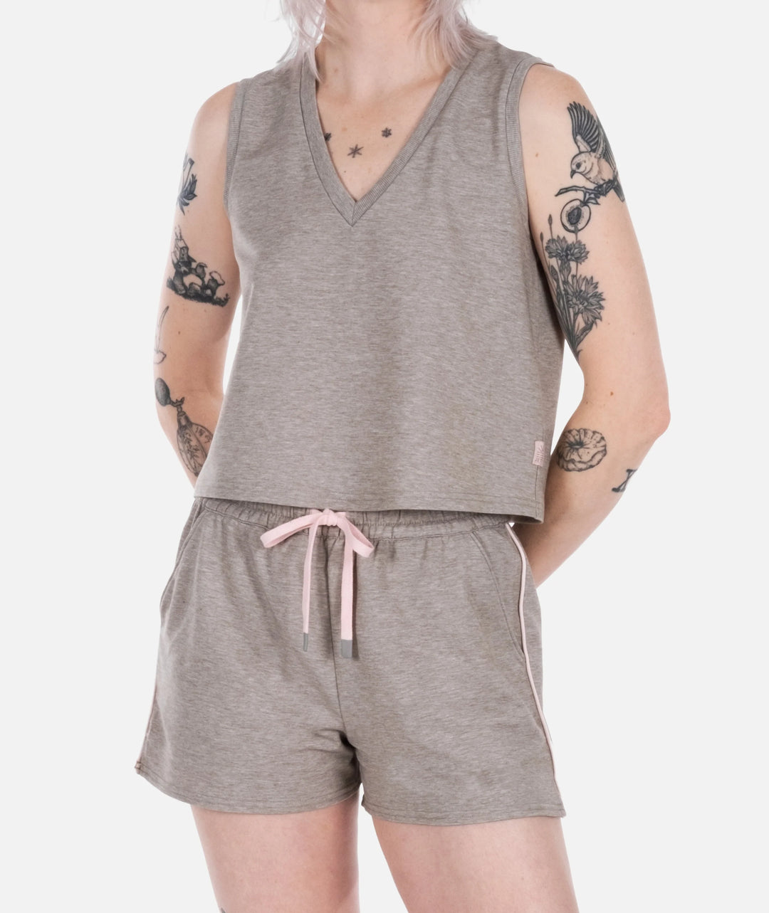 Jetty Women’s Isle Lounge Short - Warm Grey 