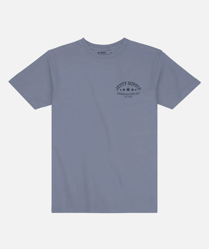 Jetty Men’s Division Tee - Blue 1