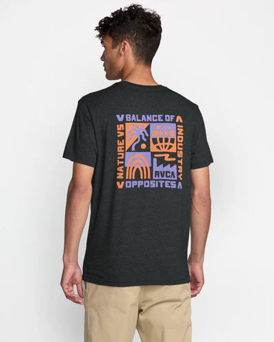RVCA Men's Nate Harbor Tee - Black 1