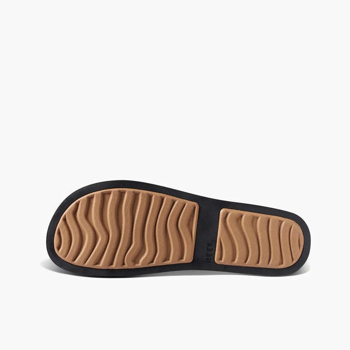 Reef Women’s Water Vista Slide Sandals - Black/Tan 5