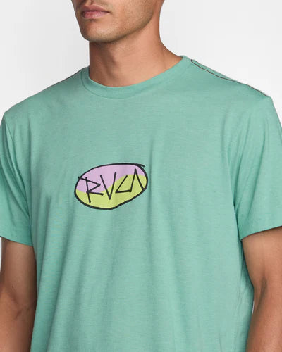 RVCA Men's Balance Skratch Tee - Bottle Green 2