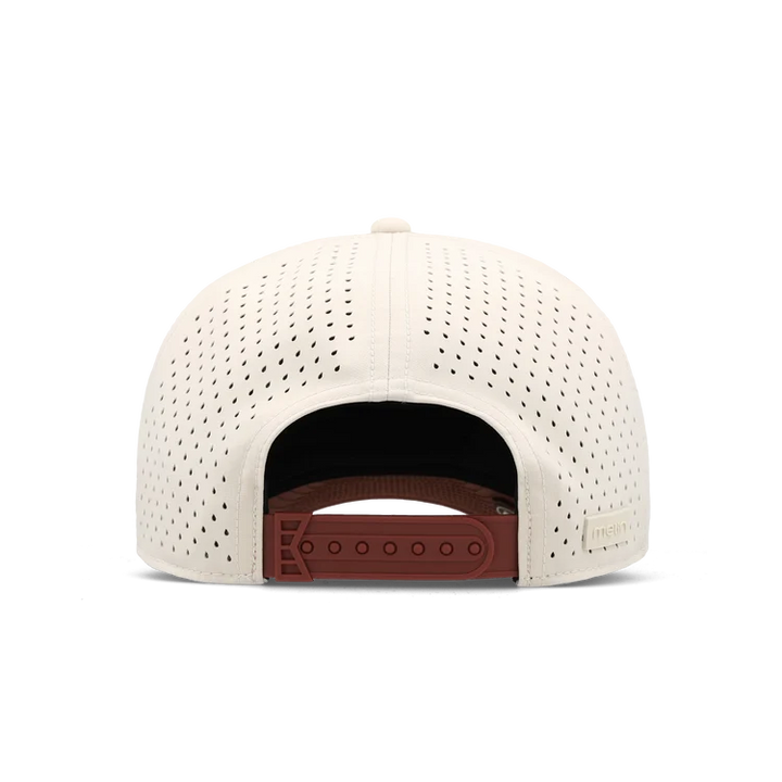 Melin Hydro Odysea Stacked Performance Hat - Moonbeam/Red Ocre 3