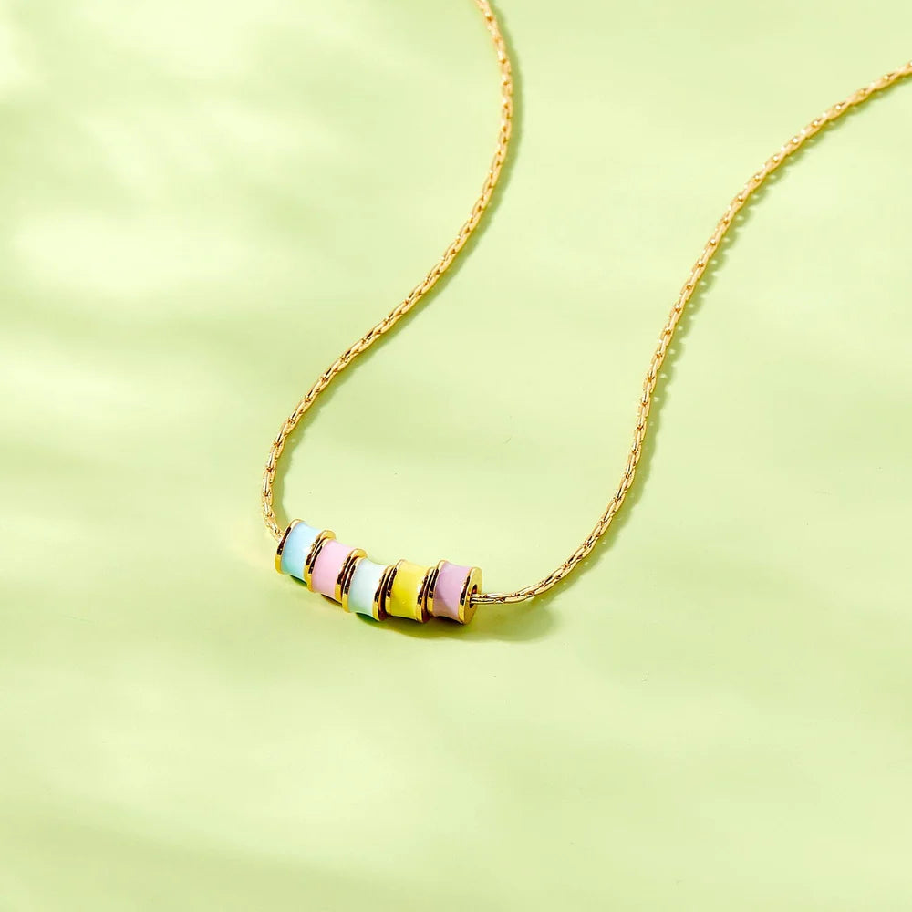 Pura Vida Pastel Bead Fidget Choker Necklace