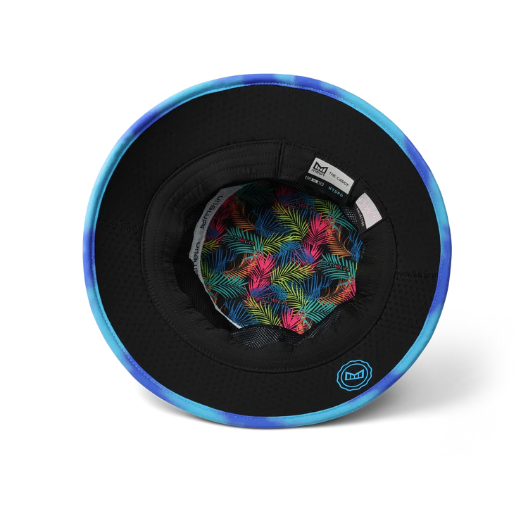 Melin Caddy Neon Tie Dye Hydro Bucket Hat - Electric Blue 4