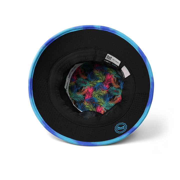 Melin Caddy Neon Tie Dye Hydro Bucket Hat - Electric Blue 4