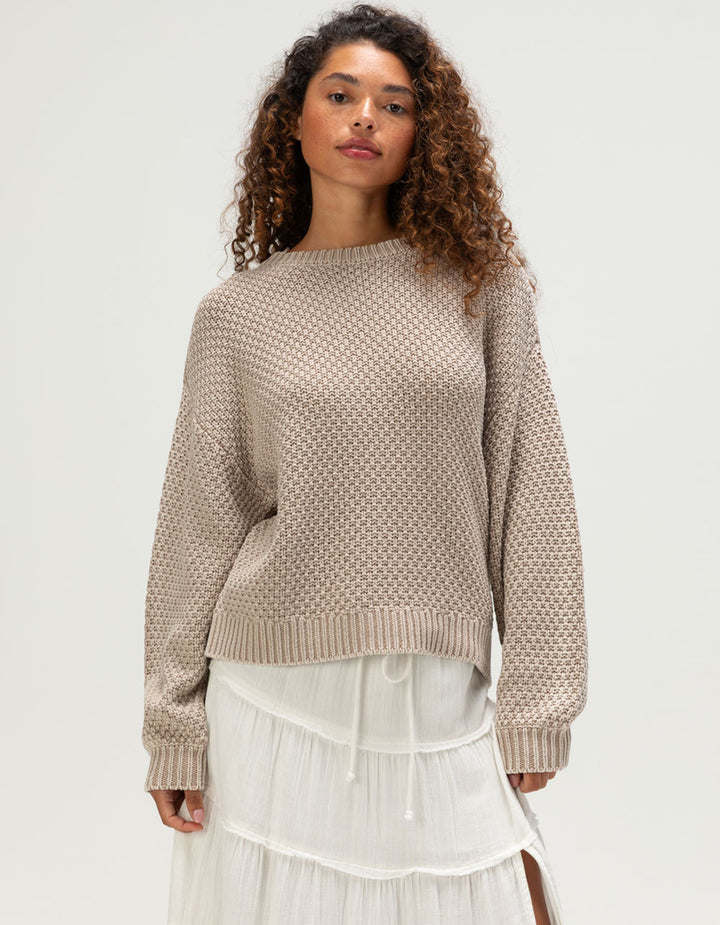 Roxy Women’s Around The Way Sweater - Stone 