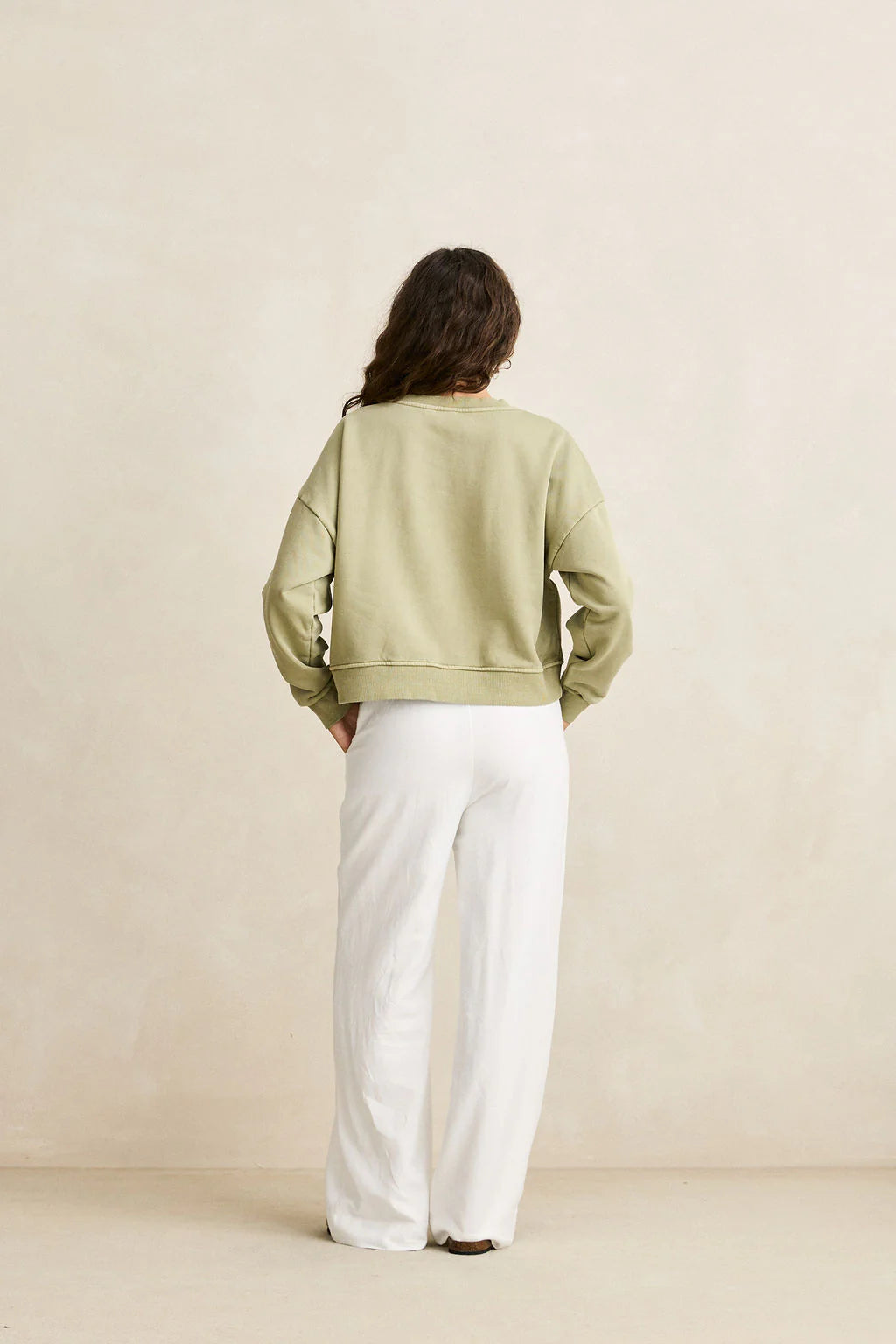 Rhythm Women’s Sun &amp; Palm Slouchy Crewneck - Sage 3