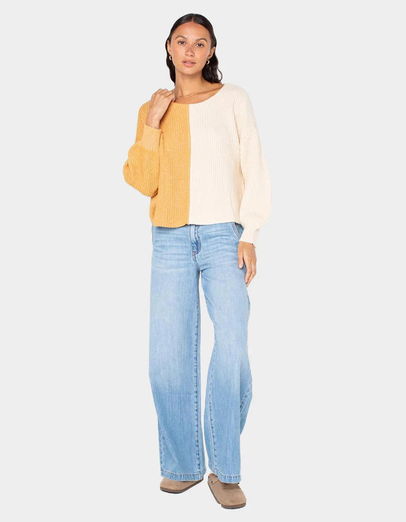 Roxy Women’s Sandbar Hop Sweater - Honey Yellow 4