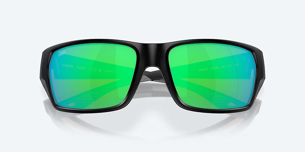 Costa Tailfin 580G Sunglasses - Matte Black/Green Mirror 580G 4