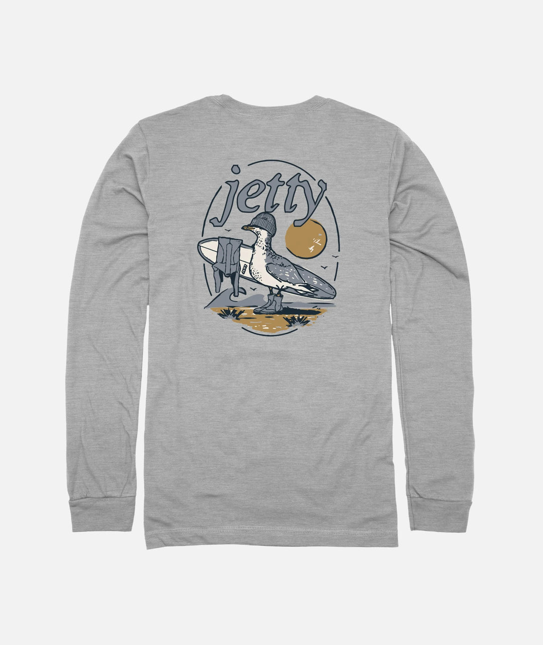Jetty Men’s Gull Long Sleeve - Athletic Heather 