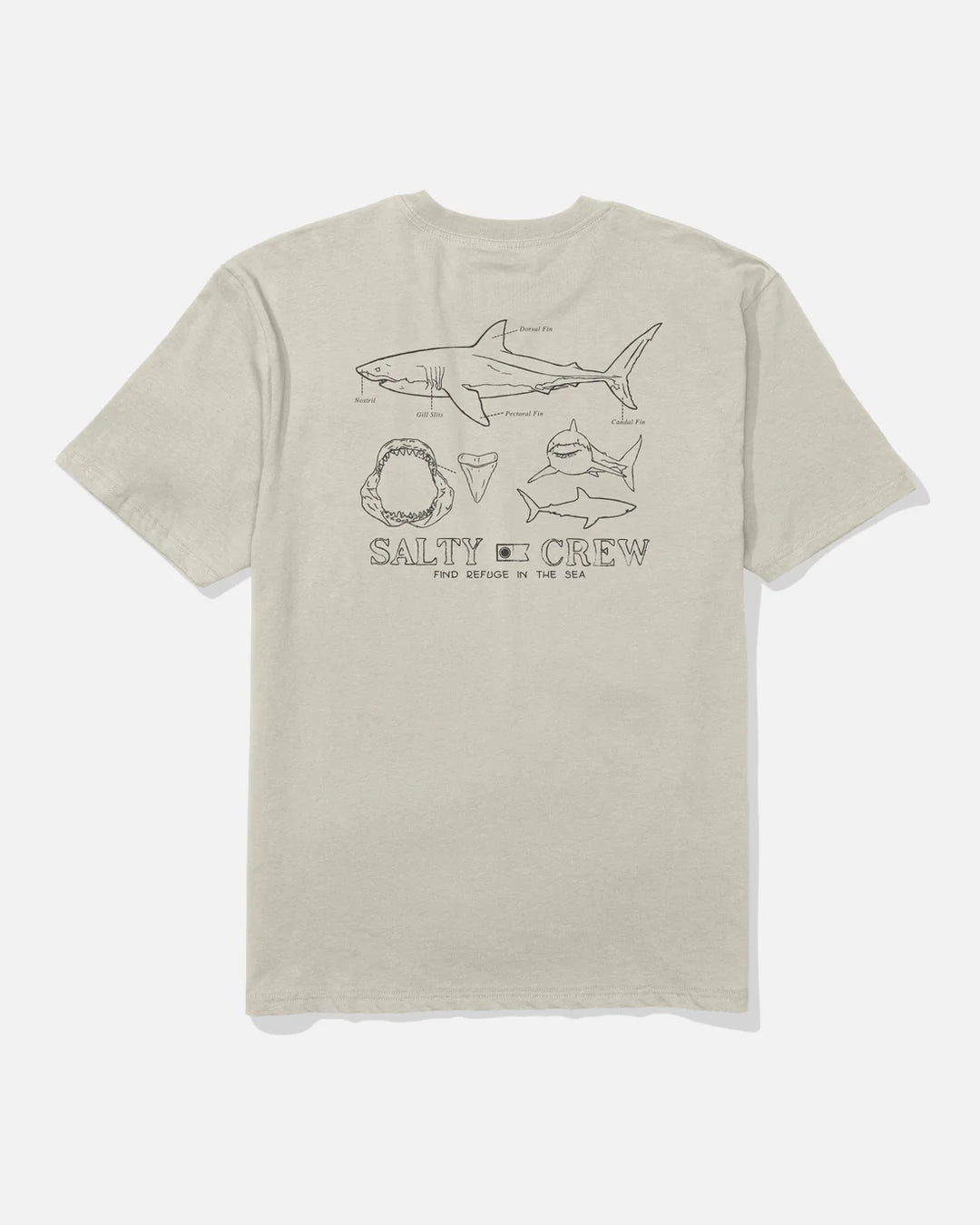 Salty Crew Men's Great White Classic SS Tee - Bone