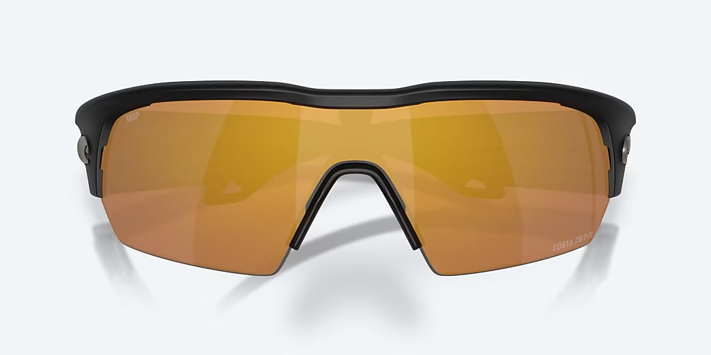 Costa Pilothouse Pro 580P Sunglasses - Matte Black/Gold Mirror   4
