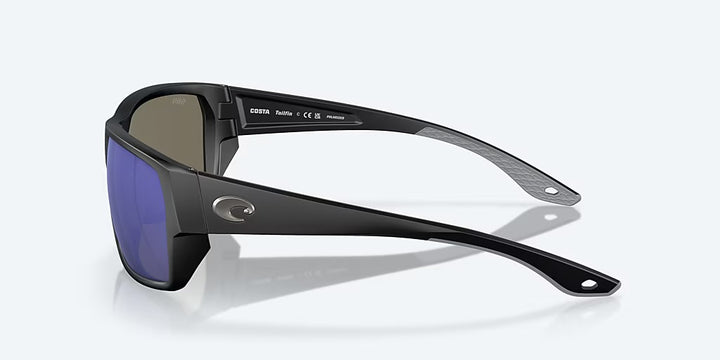 Costa Tailfin 580G Sunglasses - Matte Black/Blue Mirror 3