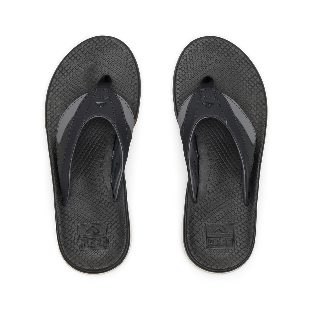 Reef Men’s Fanning + Sandal - Black/Gum 8