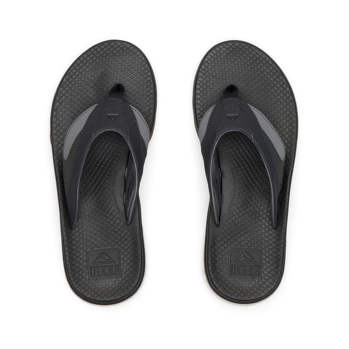 Reef Men’s Fanning + Sandal - Black/Gum 8