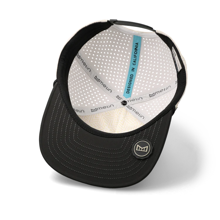 Melin Coronado Brick Hydro Performance Hat - Moonbeam/Pirate Black 4