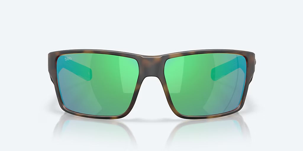 Costa Reefton Pro 580G Sunglasses - Matte Tortoise/Green Mirror 1