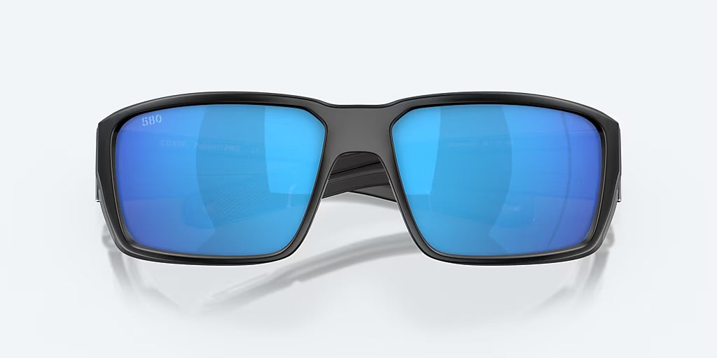 Costa Fantail Pro 580G Sunglasses - Matte Black/Blue Mirror 4