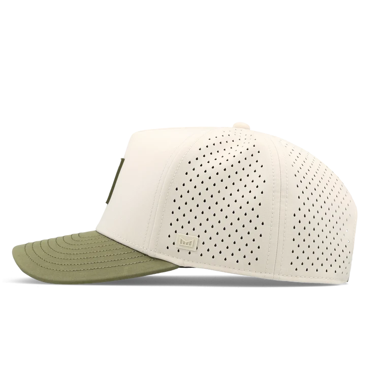 Melin Odysea Stacked Hydro Performance Hat - Moonbeam/Burnt Olive 2
