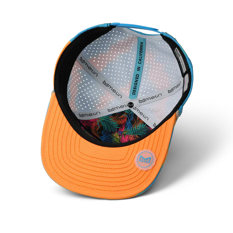 Melin Coronado Neon Tie Dye Hydro Performance Hat - Turquoise 4