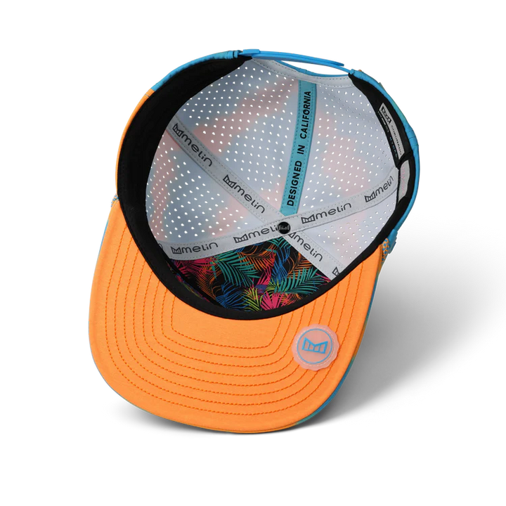 Melin Coronado Neon Tie Dye Hydro Performance Hat - Turquoise 4