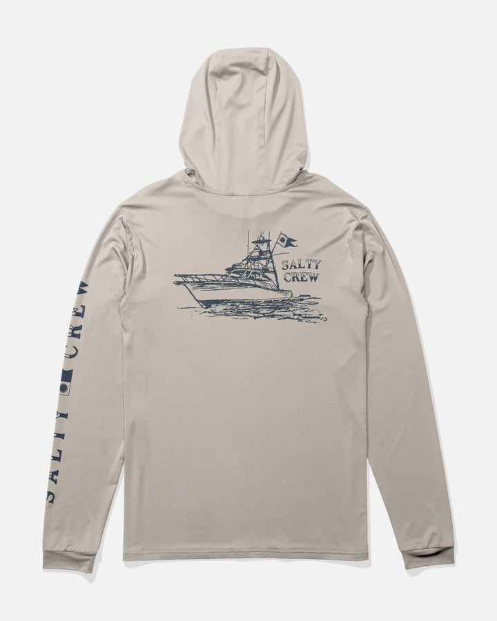 Salty Crew Men’s On Board Hood Sunshirt - Natural 1