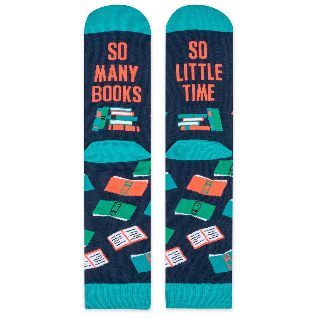 Lavley - So Many Books Socks Gift for Readers, Unisex Men and Women