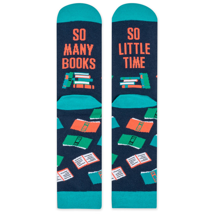 Lavley - So Many Books Socks Gift for Readers, Unisex Men and Women