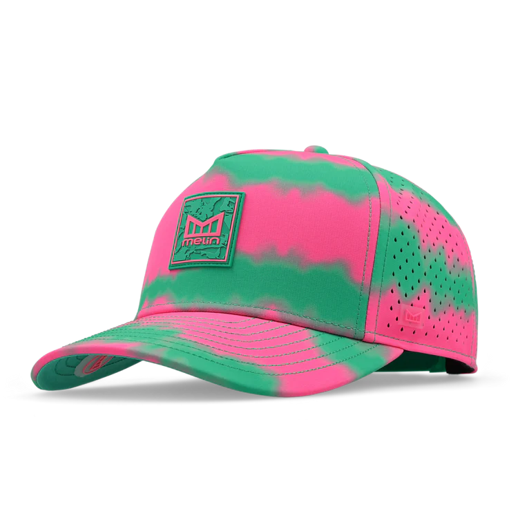 Melin Odysea Neon Tie Dye Hydro Performance Hat - Neon Pink 
