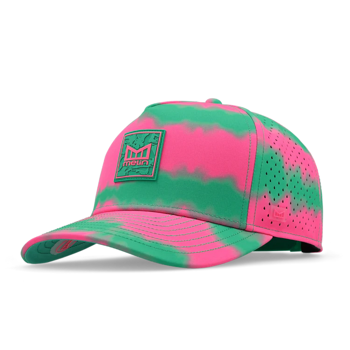 Melin Odysea Neon Tie Dye Hydro Performance Hat - Neon Pink 