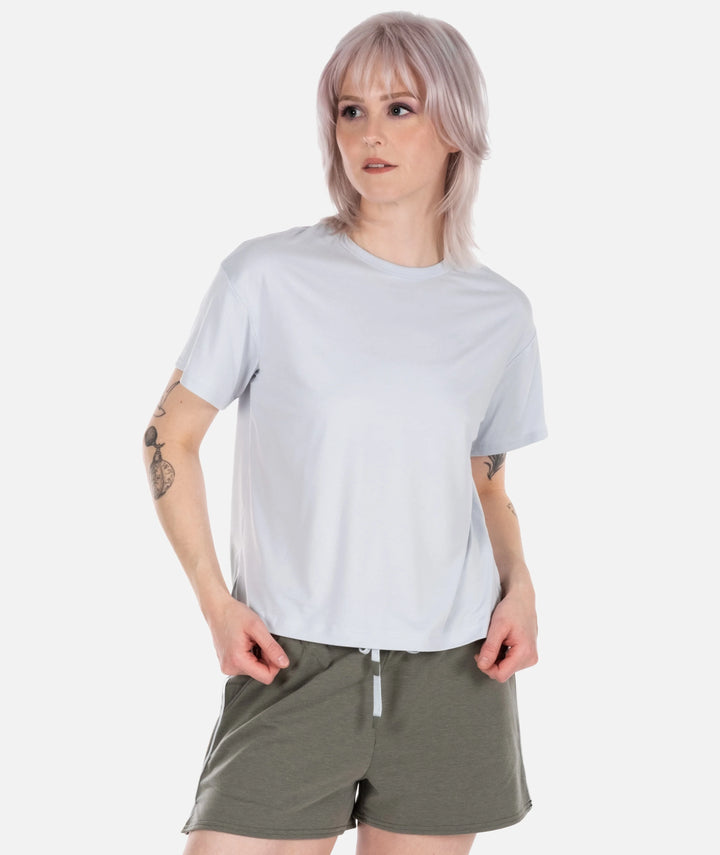 Jetty Women’s Neptune Performance UV Tee - Blue 1